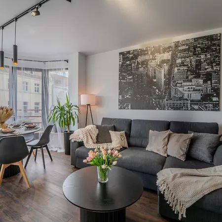 New Large Modern - Center - 60m2 - Lift - Parking Apartment